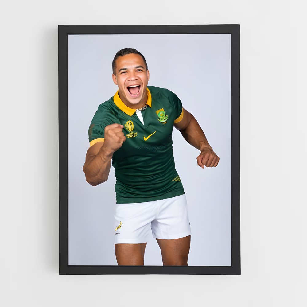 Poster Cheslin kolbe briller – affiche Rugby (vue 2)